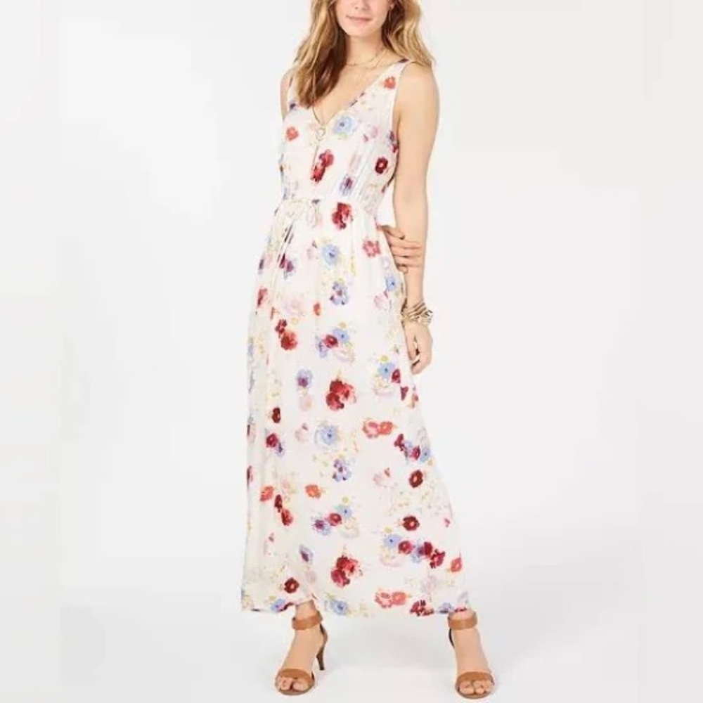 LUCKY BRAND Viscose Summer Floral Maxi Dress Size L